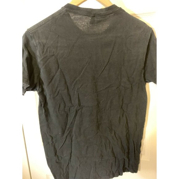 Vtg Bald Eagle Lightning Storm T Shirt Distressed Gildan Tag Men’s Sz S Black - Picture 8 of 8